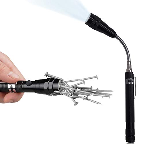 LED Magnetic Pickup Tool,Valentines Gifts for Men,Telescoping Magn...