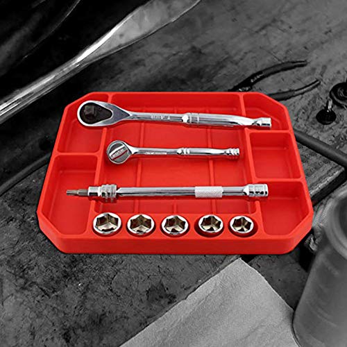 Tool Storage Tray - Silicone Flexible Tool Tray - Multi Purpose Ma...