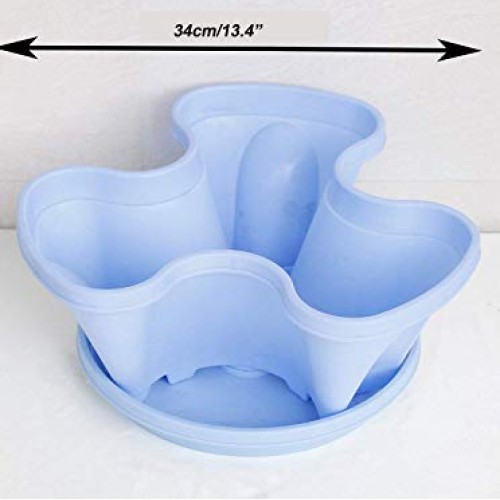 3 Petals 6 Tiered Vertical Gardening Planter Stackable Flower Pot ...