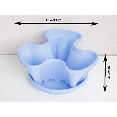 3 Petals 6 Tiered Vertical Gardening Planter Stackable Flower Pot ...