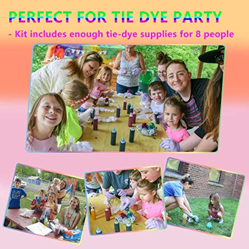 Tie Dye Kit for Kids, AIPASA Tye Dye Kit,16 Dye Packets,8 Color On...