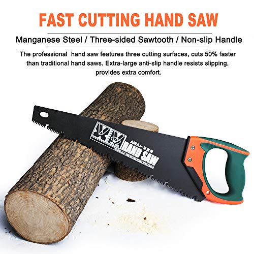 AIRAJ 16 Quick Cutting Hand Saw,Perfect for Sawing, Pruning,Trimm...