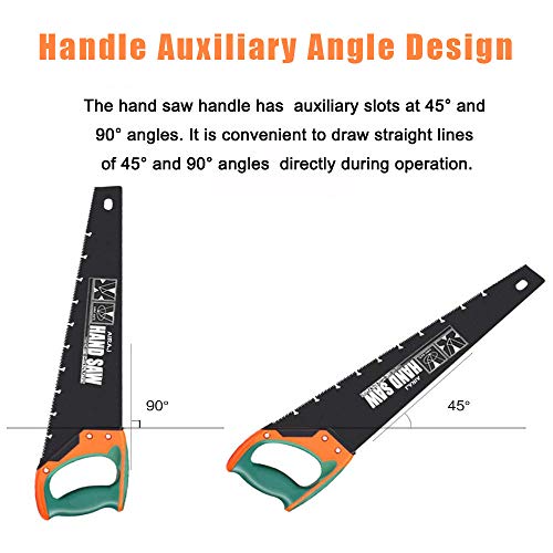 AIRAJ 18 Quick Cutting Hand Saw,Perfect for Sawing, Pruning,Trimm...