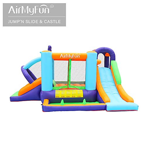 AirMyFun Bounce House with Blower, Inflatable Playhouse with Water...
