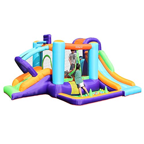 AirMyFun Bounce House with Blower, Inflatable Playhouse with Water...