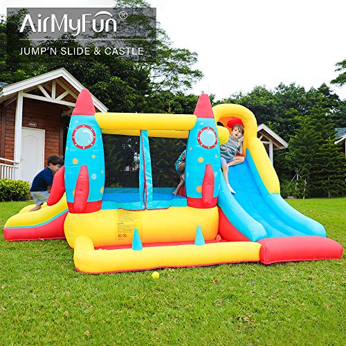 AirMyFun Inflatable Bounce House,Bouncy Castle with Air Blower,Pla...