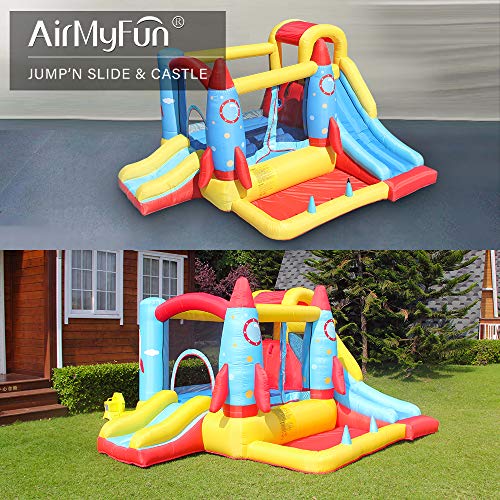 AirMyFun Inflatable Bounce House,Bouncy Castle with Air Blower,Pla...