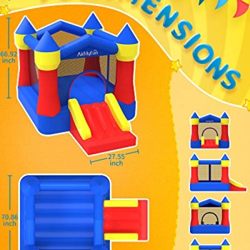 AirMyFun Inflatable Bounce Jumper House with Air Blower, Jump Slid...