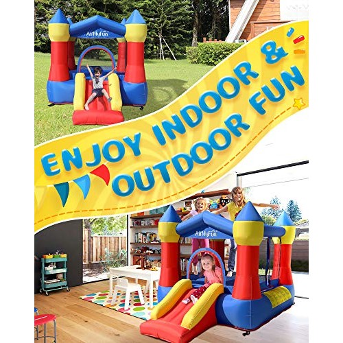 AirMyFun Inflatable Bounce Jumper House with Air Blower, Jump Slid...