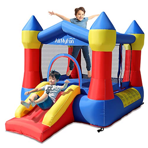 AirMyFun Inflatable Bounce Jumper House with Air Blower, Jump Slid...