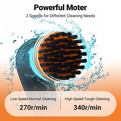 AIRSEE 5 in 1 Electric Spin Scrubber, Bathroom Scrubber, Rechargea...