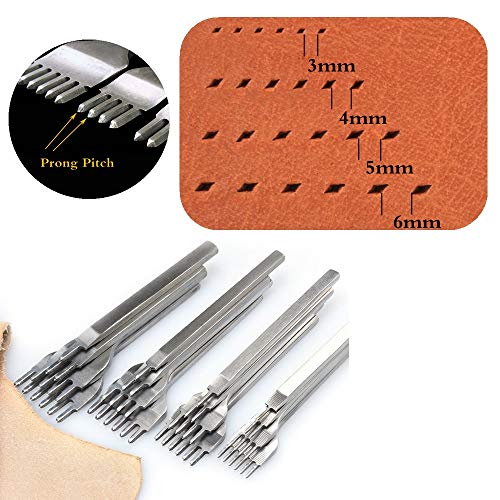 Aiskaer White Steel 4mm 1/2/4/6 Prong DIY Diamond Lacing Stitching...