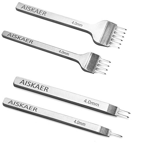 Aiskaer White Steel 4mm 1/2/4/6 Prong DIY Diamond Lacing Stitching...