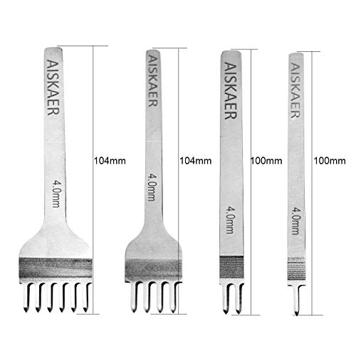 Aiskaer White Steel 4mm 1/2/4/6 Prong DIY Diamond Lacing Stitching...