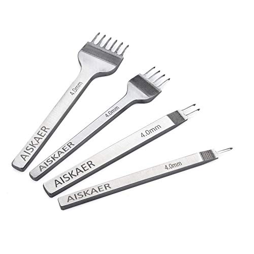 Aiskaer White Steel 4mm 1/2/4/6 Prong DIY Diamond Lacing Stitching...