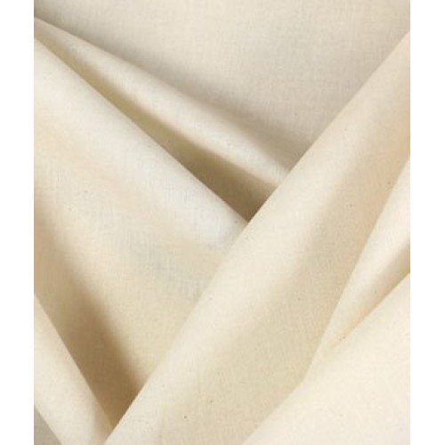 63 Unbleached Muslin Fabric - by the Yard