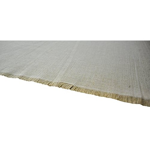 AK-Trading 60 Wide Burlap and Cotton Blend Natural Lint Free Line...