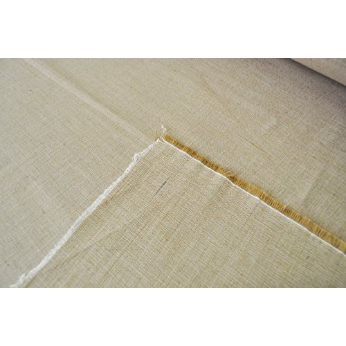 AK-Trading 60 Wide Burlap and Cotton Blend Natural Lint Free Line...
