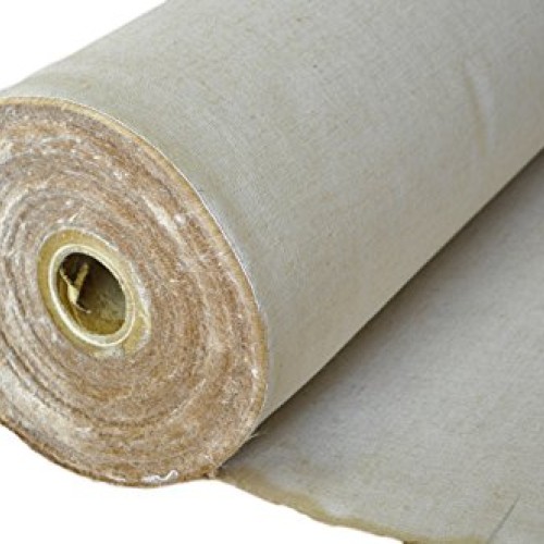 AK-Trading 60 Wide Burlap and Cotton Blend Natural Lint Free Line...