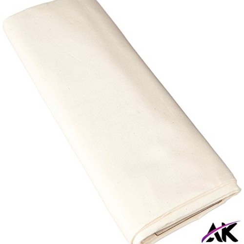 AK Trading 60 Wide Natural Muslin Fabric, 100% Cotton Fabric, Unb...