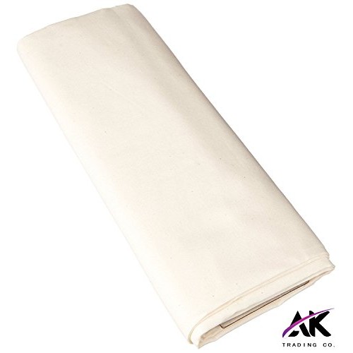 AK Trading 60 Wide Natural Muslin Fabric, 100% Cotton Fabric, Unb...