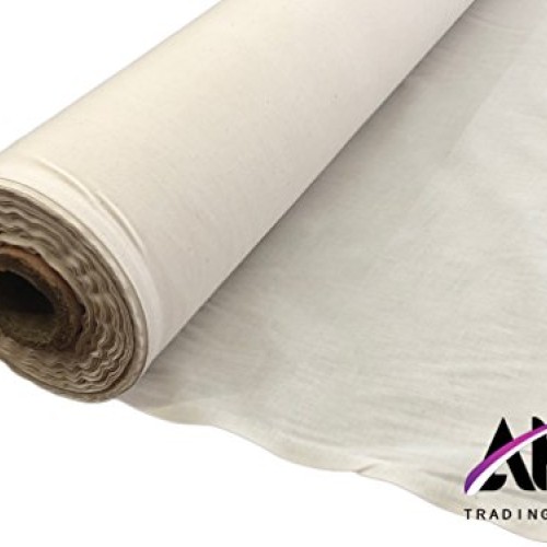 AK Trading 60 Wide Natural Muslin Fabric, 100% Cotton Fabric, Unb...