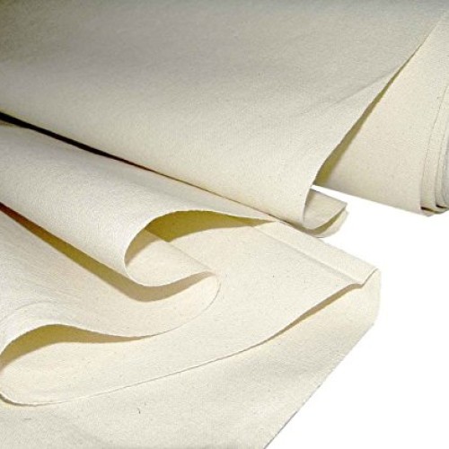 AK Trading 63 Wide Unprimed Cotton Canvas Fabric 7oz Natural Duck...