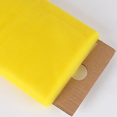 AK Trading New 54 Wide x 40 Yards Tulle Fabric Bolt - Yellow
