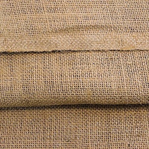 LA Linen 60 Wide Jute Burlap Fabric / 5 Yards / Natural