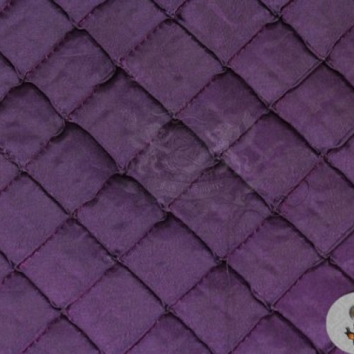 Taffeta Pintuck 2 Inches Fabric PURPLE / 58 Wide / Sold by the yard
