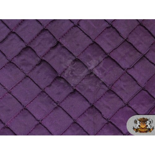 Taffeta Pintuck 2 Inches Fabric PURPLE / 58 Wide / Sold by the yard