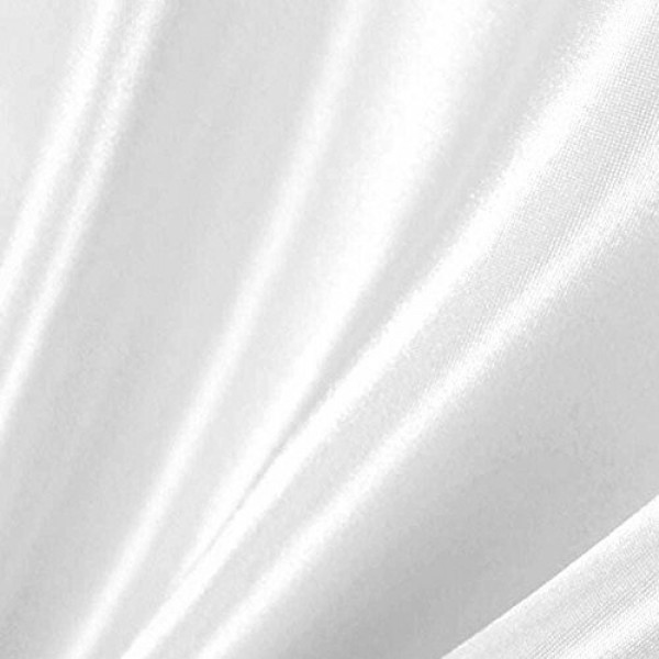 White Satin Fabric 60 Inch Wide - 20 Yards By Roll - For Weddings...