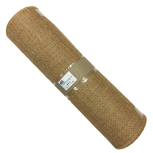AK TRADING BUR14-10YDS Burlap Fabric Roll for DIY Crafts & Home Dé...