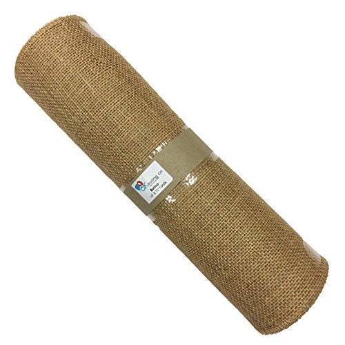 AK TRADING BUR14-10YDS Burlap Fabric Roll for DIY Crafts & Home Dé...