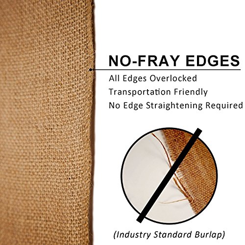 AK TRADING BUR14-10YDS Burlap Fabric Roll for DIY Crafts & Home Dé...