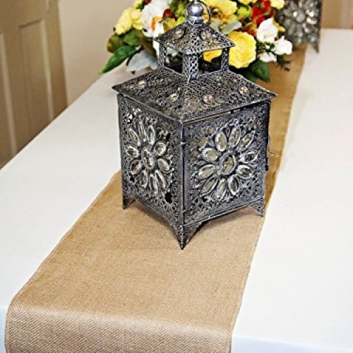 AK TRADING BUR14-10YDS Burlap Fabric Roll for DIY Crafts & Home Dé...