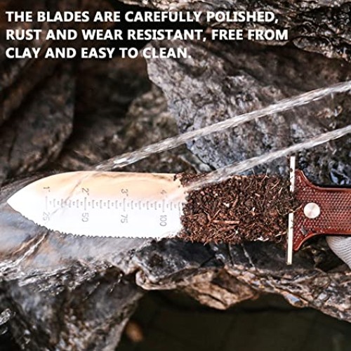 AKAKD Japanese Hori Hori Garden Knife - Stainless Steel Gardening ...