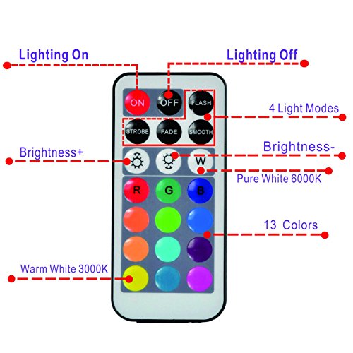 10 Pack Small Submersible LED Lights with Remote, Battery Operated...