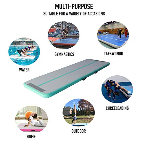 AKSPORT Gymnastics Air Mat Tumble Track Tumbling Mat Inflatable Fl...