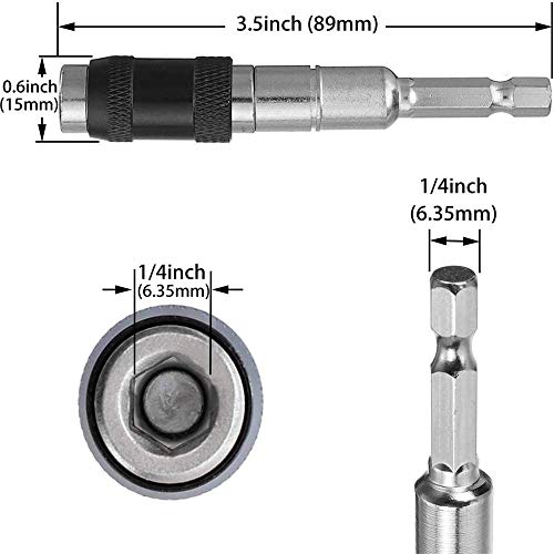 AKSRW Magnetic Pivot Drill Bit Holder,Bendable Magnetic Drill Exte...