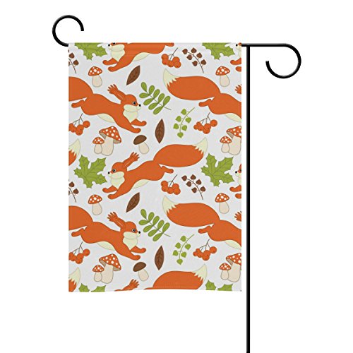 Cooper girl Squirrels Mushrooms Berries And Leaves Decorative Gard...
