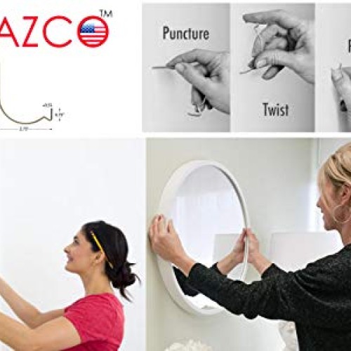 24pc Set ALAZCO Super Hooks - Hang Pictures Mirrors Clocks Wall Ar...