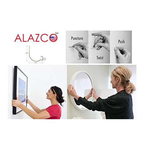 24pc Set ALAZCO Super Hooks - Hang Pictures Mirrors Clocks Wall Ar...