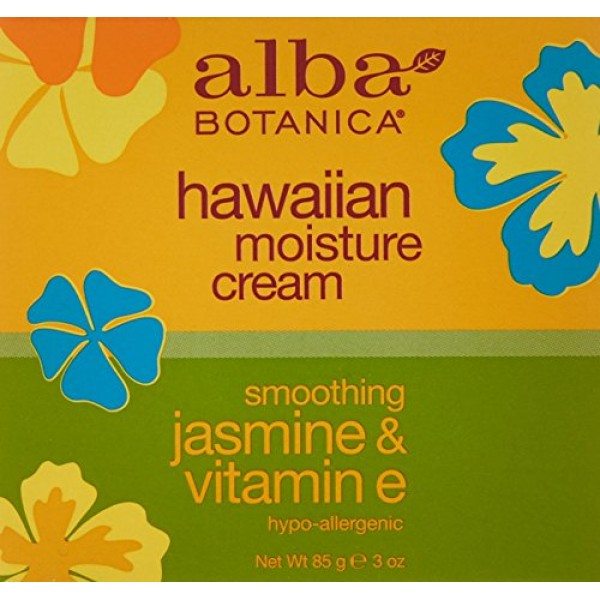Alba Botanica Hawaiian Moisture Cream, Soothing Jasmine & Vitamin ...