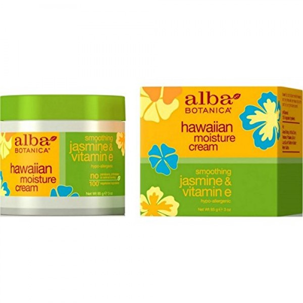 Alba Botanica Hawaiian Moisture Cream, Soothing Jasmine & Vitamin ...