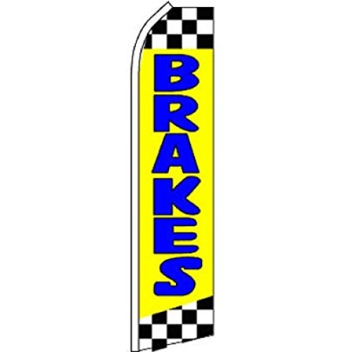 ALBATROS Brakes Yellow Blue Checkered Swooper Super Feather Advert...