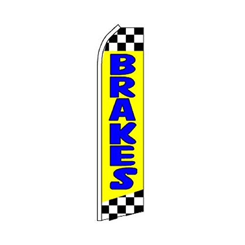 ALBATROS Brakes Yellow Blue Checkered Swooper Super Feather Advert...