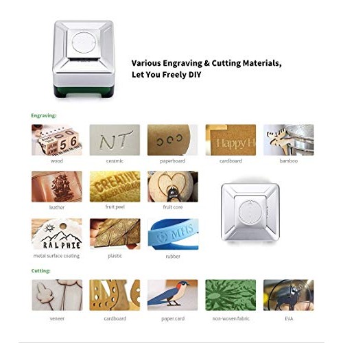 Laser Engraving Machine Mini Desktop Laser Logo Designer Multi Fun...
