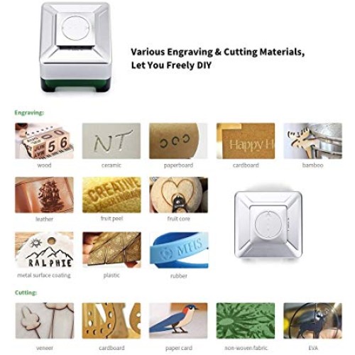 Laser Engraving Machine Mini Desktop Laser Logo Designer Multi Fun...