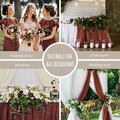 Alicepub Solid Color Sheer Chiffon Fabric by The Yard for Draping ...